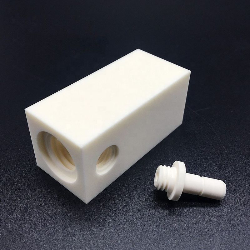 99 Nonporous Al2o3 Ceramics Alumina Threaded Rod Tubes Bending Strength 370