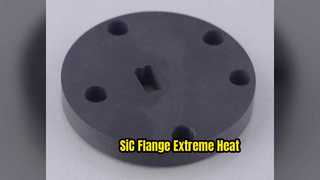 High Temp SiC Ceramic Flange Precision Positioning